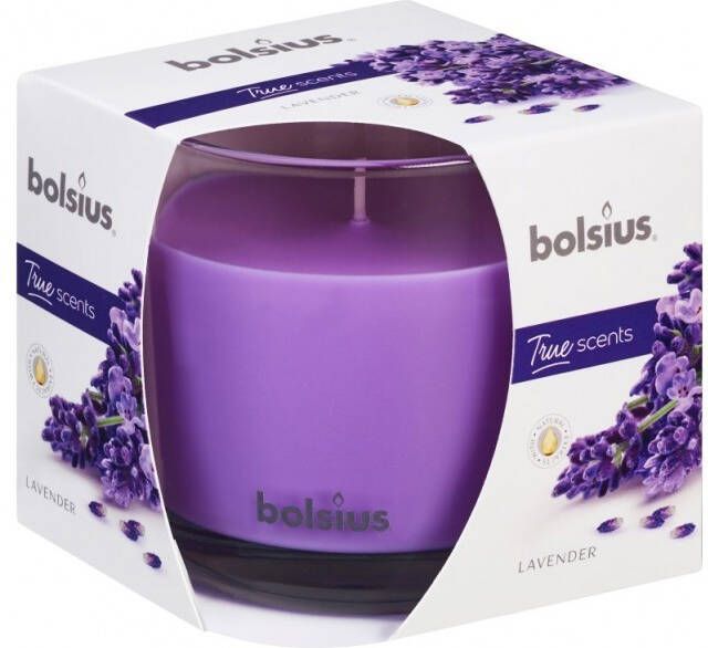 Bolsius Geurglas 95 95 True Scents 97x97x97 Lavender