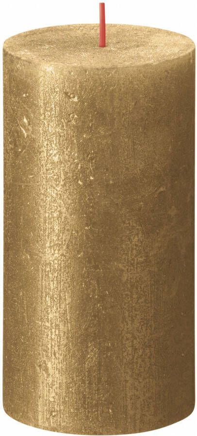 Bolsius Rustiek stompkaars 130 68 Shimmer gold