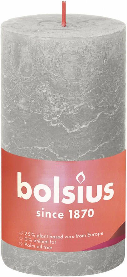 Bolsius shine rustiekkaars 130 68 sandy grey