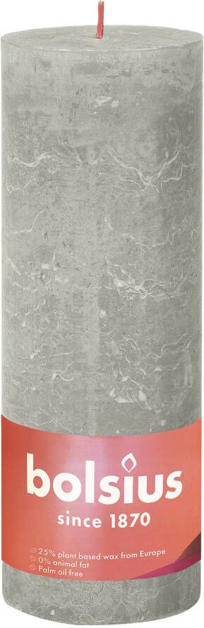Bolsius Stompkaars Sandy Grey Ø68 Mm Hoogte 19 Cm Zandgrijs 85 Branduren - Foto 3