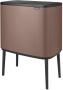 Brabantia Bo Touch Bin Prullenbak 11 + 23 liter Afvalscheiding Satin Taupe - Thumbnail 2