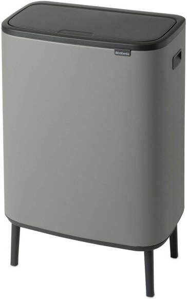 Brabantia bo touch bin hi 60 liter mineral concrete grey