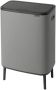 Brabantia Bo Touch Bin Hi Prullenbak 60 liter Mineral Concrete Grey - Thumbnail 2