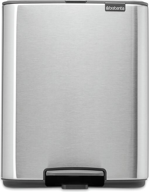 Brabantia Bo pedaalemmer 12 liter matt steel finger print proof