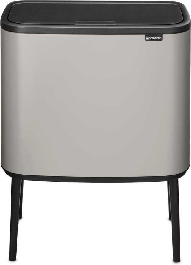 Brabantia Bo Touch Bin met 3 binnenemmers 3 x 11L Soft Grey