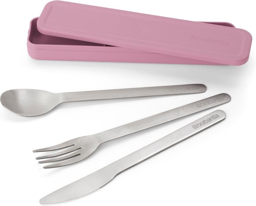 Brabantia Make & Take bestekset To Go 3-delig Lilac Pink