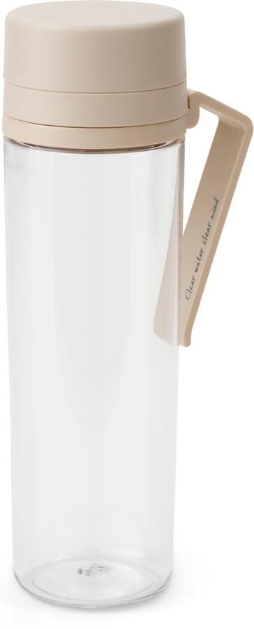 Brabantia make & take waterfles met zeef 0 5 liter soft beige