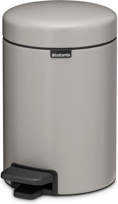Brabantia NewIcon Pedaalemmer 3 liter kunststof binnenemmer Soft Grey