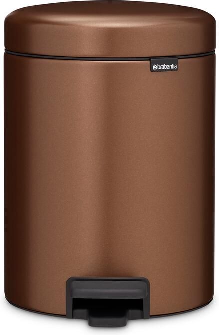 Brabantia NewIcon Pedaalemmer 5 liter kunststof binnenemmer Warm Bronze