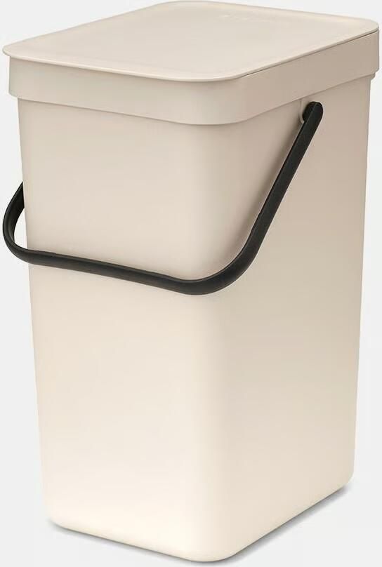 Brabantia Sort & Go afvalemmer 12 liter Soft Beige