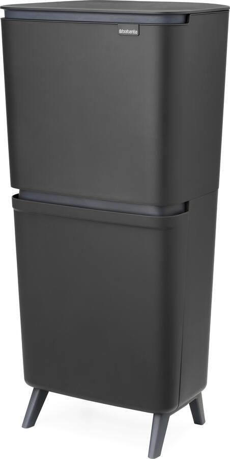 Brabantia SortUp recycle prullenbak Hi 10+10+25 liter dark grey