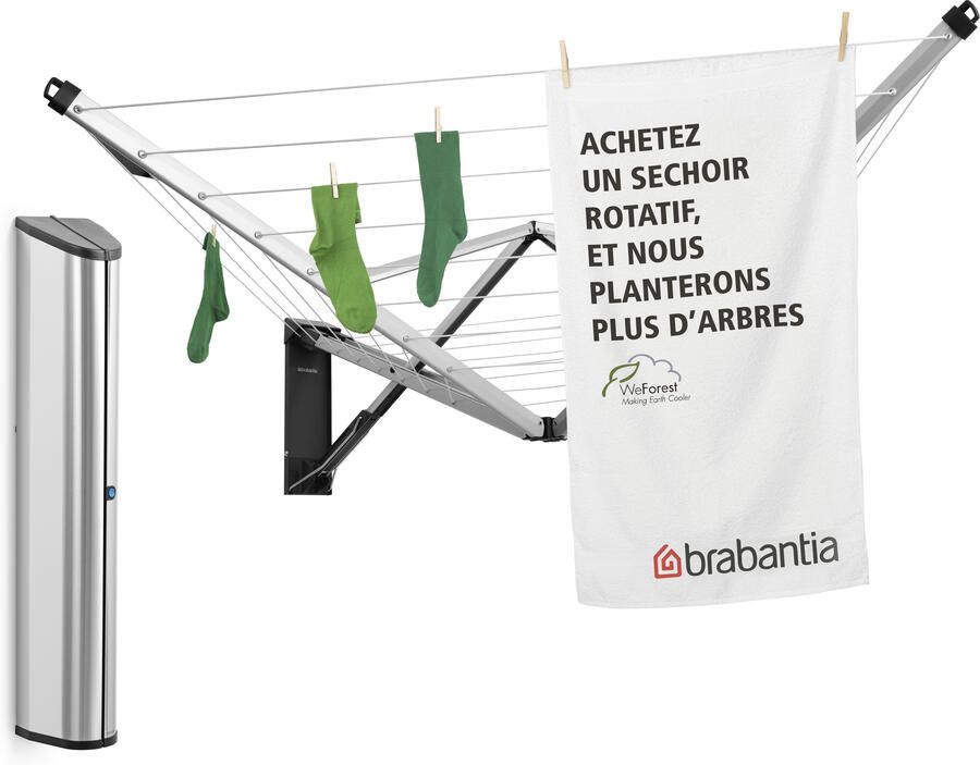 Brabantia Droogmolen WallFix met Beschermbox | Was-&Droogrekken | 8710755475924 - Foto 2