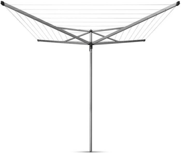Brabantia essential droogmolen met kunststof bodemhuls 50 meter metallic grey - Foto 2