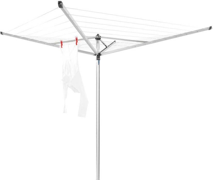 Brabantia topspinner droogmolen met metalen grondanker 40 meter metallic grey