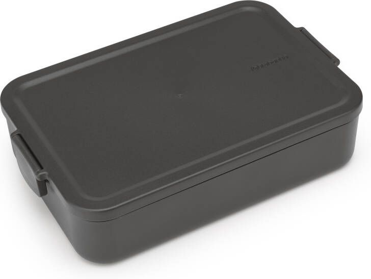 Brabantia Make & Take lunchbox large kunststof dark grey