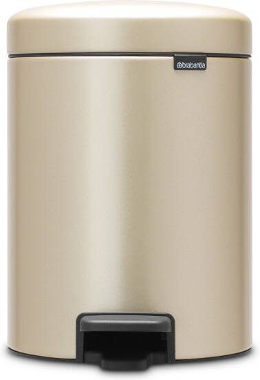 Brabantia pedaalemmer NewIcon 5 liter champagne