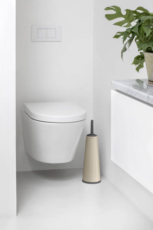 Brabantia renew toiletborstel met houder soft beige