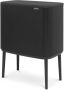 Brabantia Bo Touch Bin Prullenbak 3 x 11 liter Afvalscheiding Matt Black - Thumbnail 3