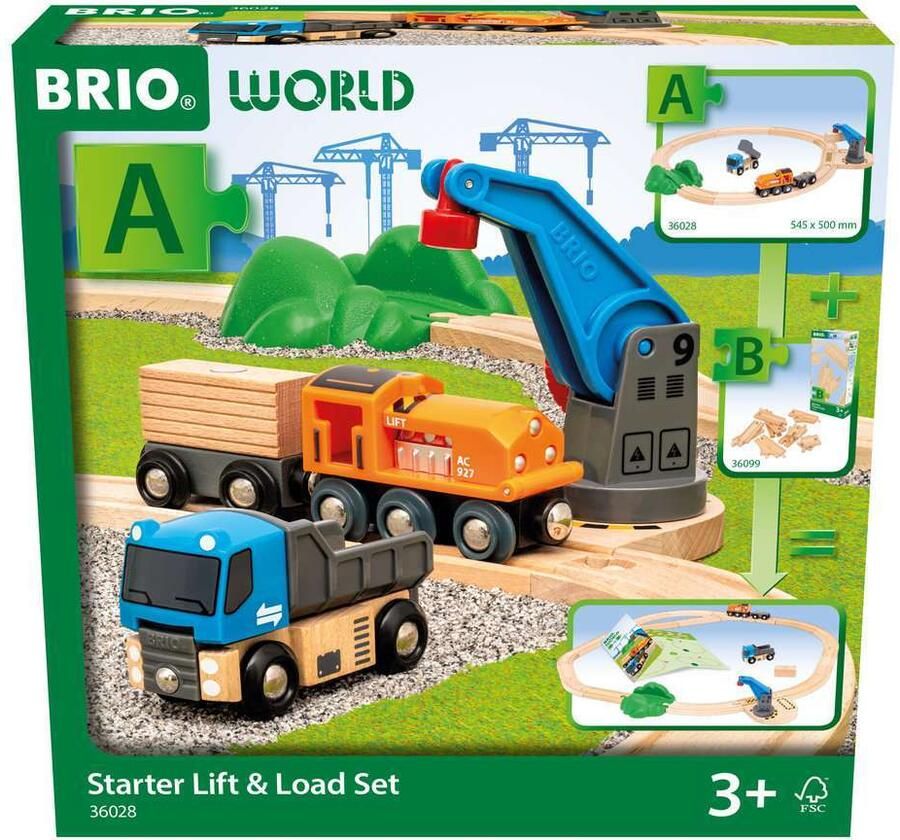 Ravensburger BRIO World – 36028 Set voor beginners heffen en laden Set speelgoedtreintjes voor kinderen vanaf 3 jaar - Foto 2
