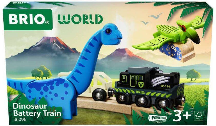 Ravensburger BRIO World – 36092 Dinosaurussen met vulkaanuitbarsting Set speelgoedtreintjes voor kinderen vanaf 3 jaar - Foto 2