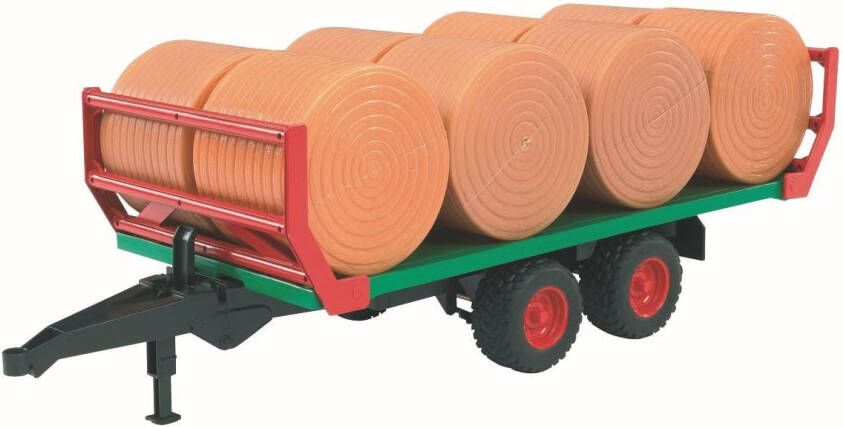 Bruder 022204 Balentransporter met 8 ronde hooibal