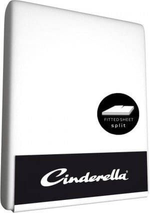 Cinderella basic single-split topper katoen 180x210 (01) white (tot15cm)