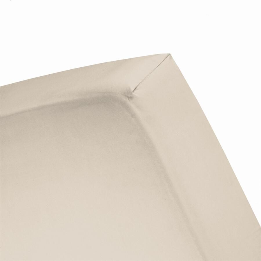 Cinderella hoeslaken flanel 120x200 210 cm light sand (matrashoogte t m 30 cm)