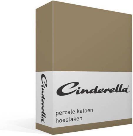 Cinderella hoeslaken basic katoen 80x200cm Taupe