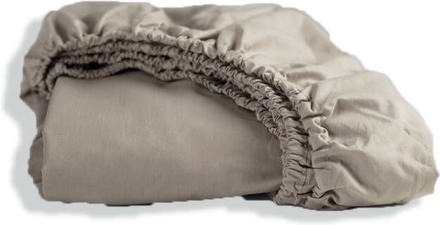 Cinderella Hoeslaken basic katoen 90x200 taupe