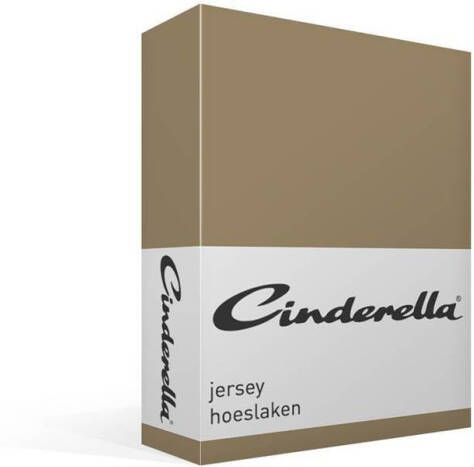 Cinderella hoeslaken jersey 140x200 taupe