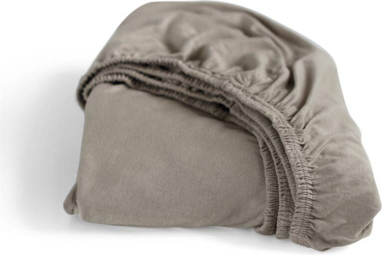 Cinderella hoeslaken jersey 180x200 taupe