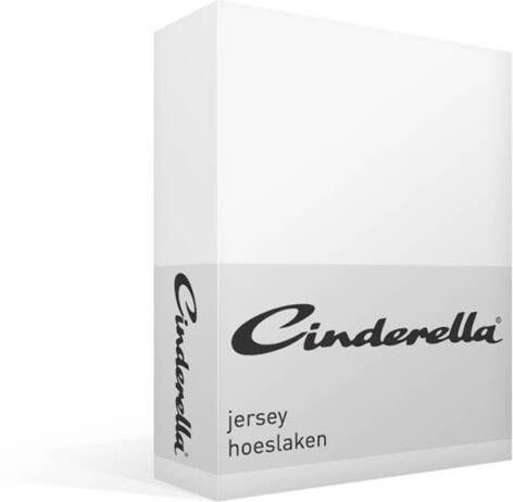 Cinderella hoeslaken jersey 180x200 white