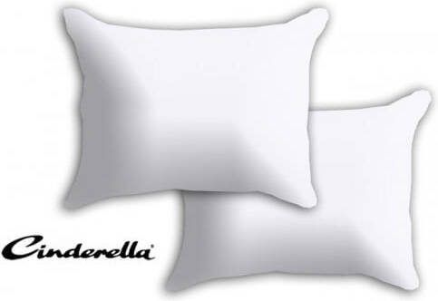Cinderella Kussensloop Basic Katoen (Set Van 2 Stuks) 70 x 60 cm wit - Foto 2
