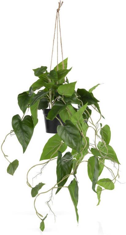 COCO maison | Philodendron Scandens 80cm kunstplant | Woonaccessoires | Kunstbloem