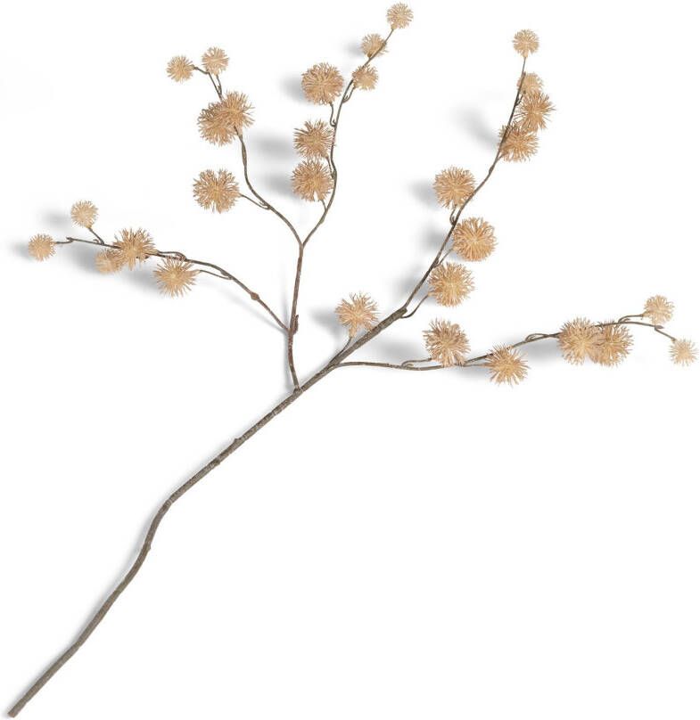Thistle spray kunstbloem 85cm beige