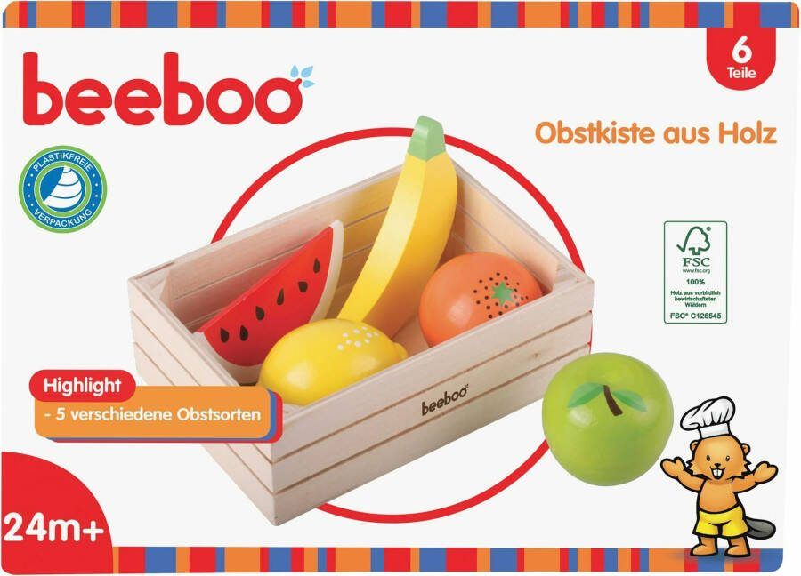 Coppens Beeboo Kitchen fruit in houten kist 6-delig