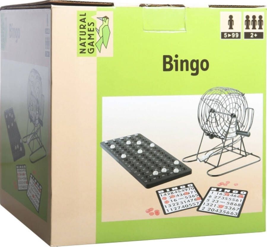 Coppens Bingo spel met metalen korf