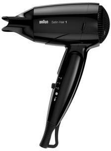 Braun Satin Hair 1 Style & Go BRHD130E Föhn Infrared heating system Multi Voltage voor op reis - Foto 3