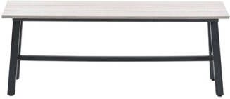 Coppens Caleta sportbank 120 cm carbon black met poylwood