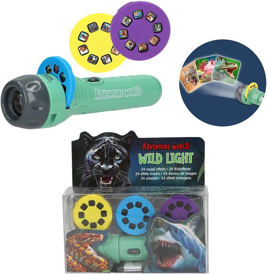 Coppens Adventure World zaklamp met plaatjes