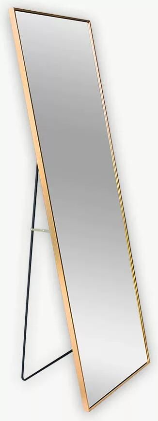 Coppens Alu spiegel 50x150cm goud curved standing