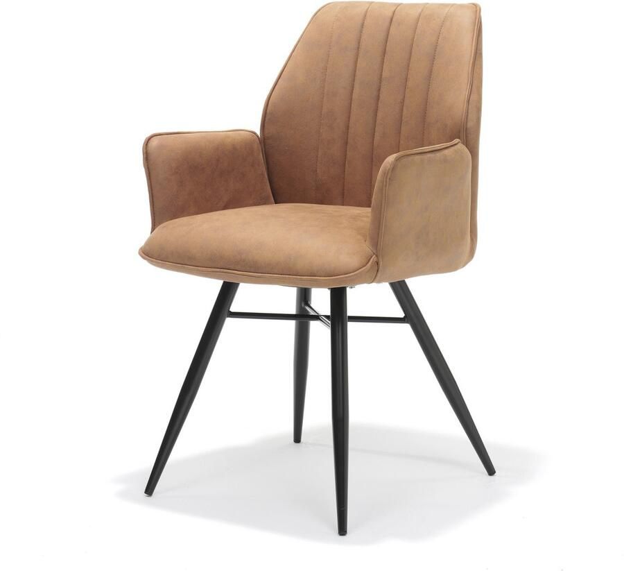 Coppens Armstoel Clark cognac soft