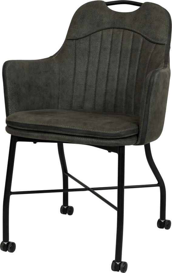 Coppens Armstoel Floria antraciet