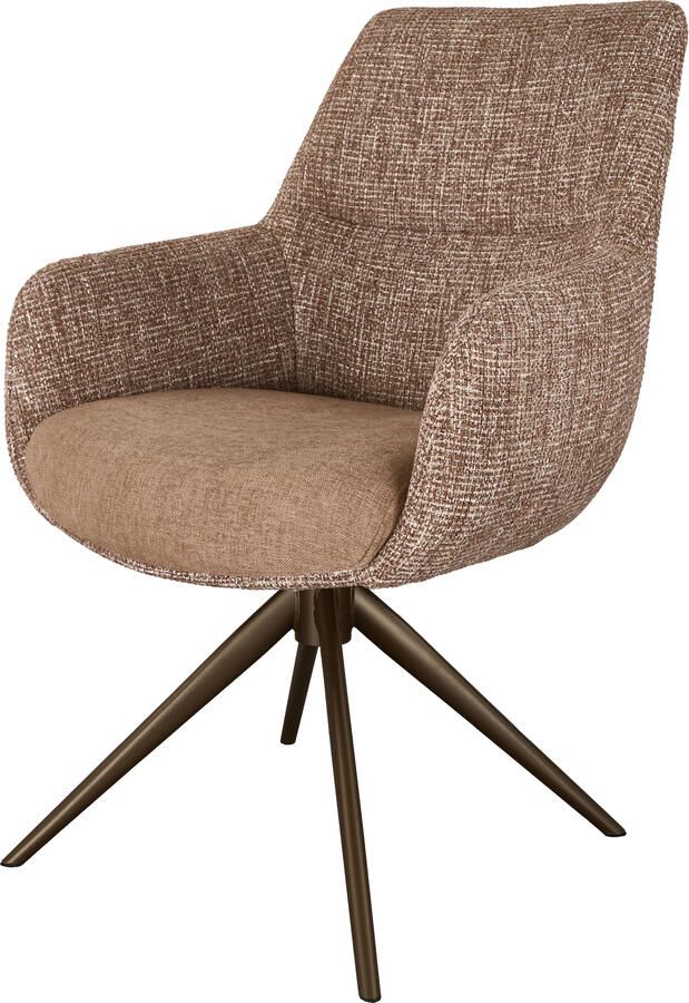 Coppens Armstoel Sky Combi blush zwart