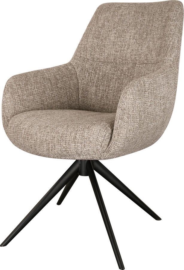 Coppens Armstoel Sky Uni natural zwart