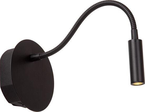 Coppens Bedlamp Jolijn oplaadbaar ø11cm zwart