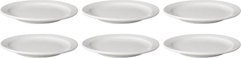 Coppens Bord plat 21 cm smalle rand Mammoet verpakking 6 stuks