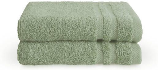 Coppens Byrklund gastendoek bath basics jade 30x50 cm set van 2
