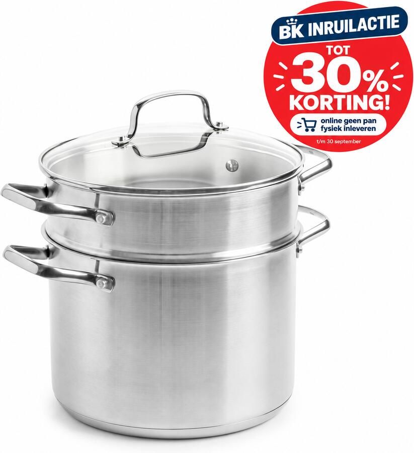 Coppens Dagelijkse kost kookpan met pasta inzet 24 cm 6 liter