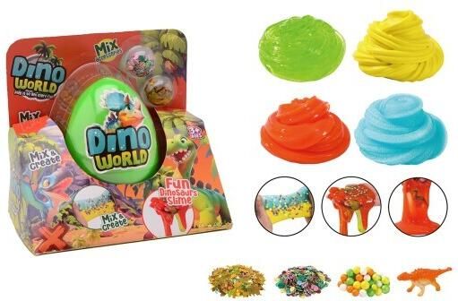 Coppens Dino World mega slijm ei met accessoires in doos
